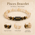 Pisces (मीन राशि) Zodiac Tiger Eye & Citrine Bracelet