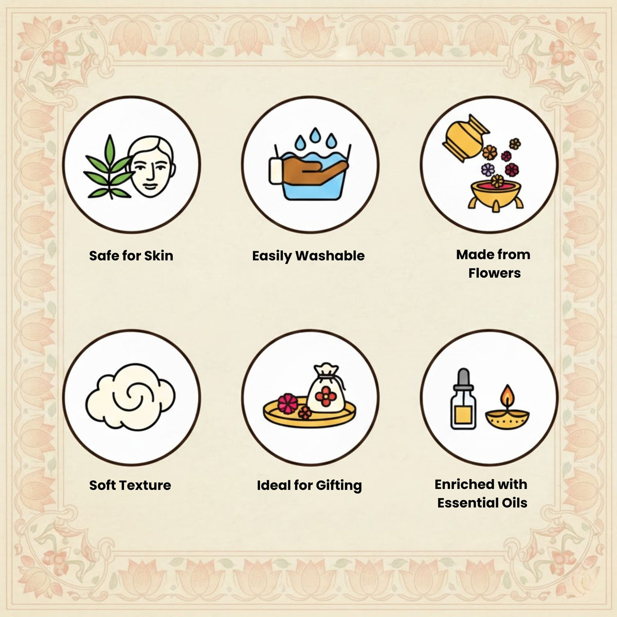 Braj Ki Holi – Herbal & Natural Gulal Pack (5 Colours) (Pouch)| Free Japa Counter | Shree Banke Bihari Ji Prashad Included