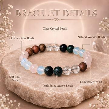 Ruling Number 6 | Crystal Bracelet | Numerology Bracelet - 8mm - 2