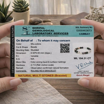 Ruling Number 6 | Crystal Bracelet | Numerology Bracelet - 8mm - 5