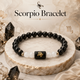 Scorpio (वृश्चिक राशि) Zodiac Black Obsidian & Milky Quartz Bracelet