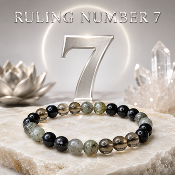 Ruling Number 7 | Crystal Bracelet | Numerology Bracelet - 8mm - 1