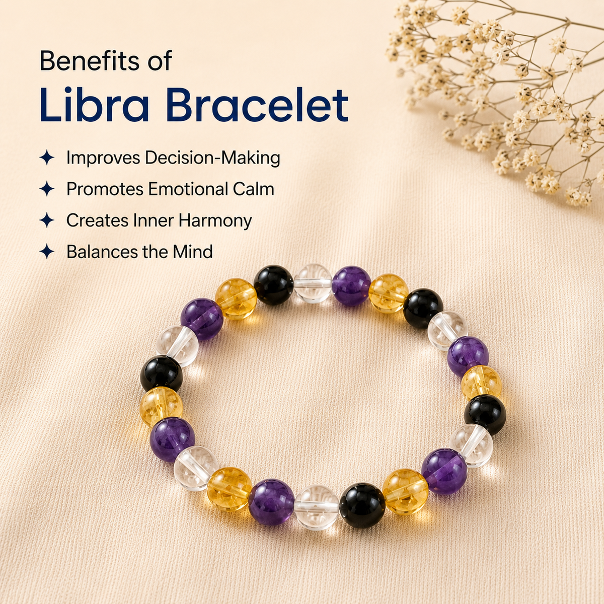 Libra Natural Multi-Stone Bracelet
