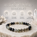 Ruling Number 7 | Crystal Bracelet | Numerology Bracelet - 8mm