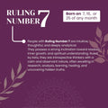 Ruling Number 7 | Crystal Bracelet | Numerology Bracelet - 8mm