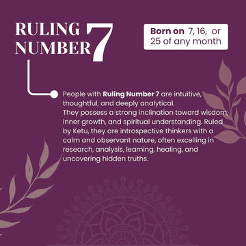 Ruling Number 7 | Crystal Bracelet | Numerology Bracelet - 8mm - 2