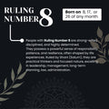 Ruling Number 8 | Crystal Bracelet | Numerology Bracelet - 8mm
