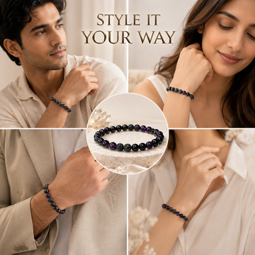 Ruling Number 8 | Crystal Bracelet | Numerology Bracelet - 8mm - 5
