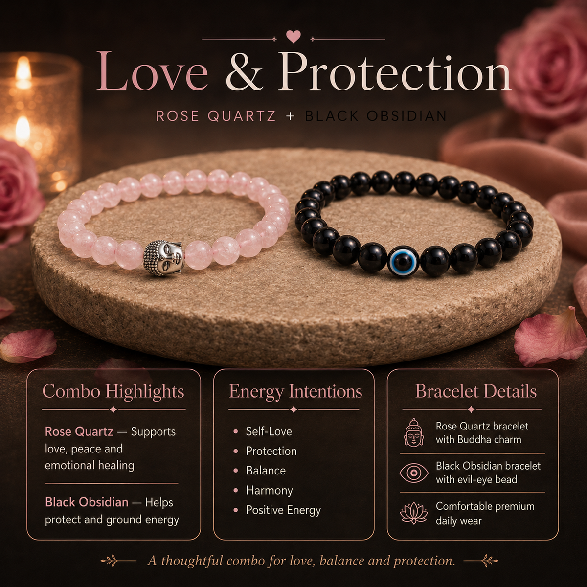 Love and Protection Bracelet Combo