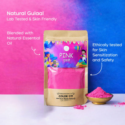 Organic Pink Gulal – Divine Blessings of Shri Banke Bihari Ji
