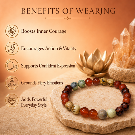 Ruling Number 9 | Crystal Bracelet | Numerology Bracelet - 8mm - 3