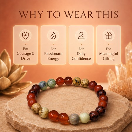 Ruling Number 9 | Crystal Bracelet | Numerology Bracelet - 8mm - 4