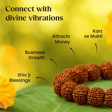 9 Mukhi Rudraksha Beads Bracelet - 4