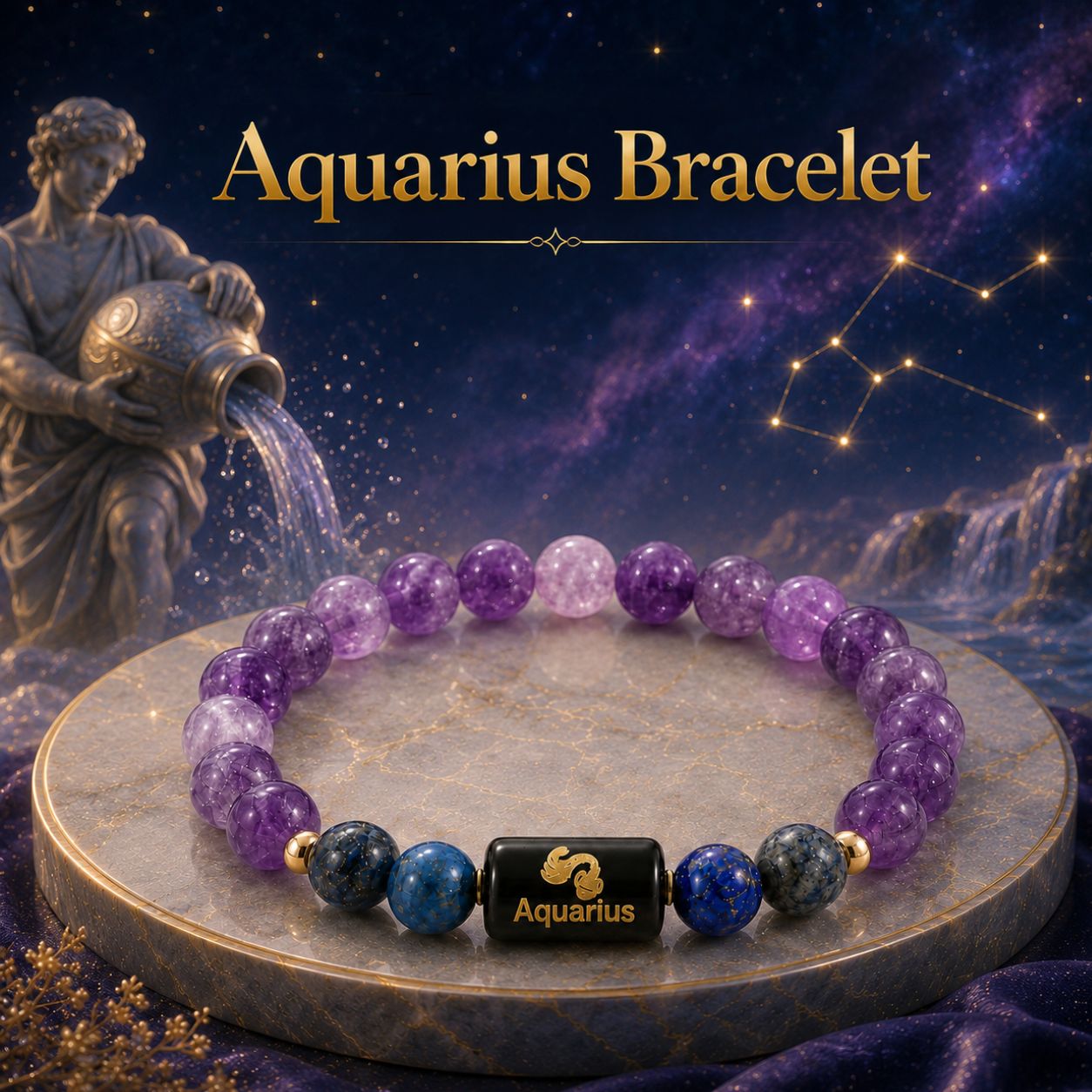 Aquarius Bracelet (Kumbh Rashi Bracelet)