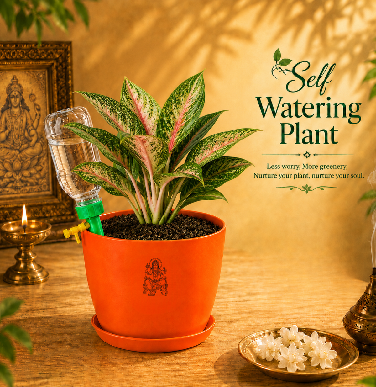 Aglaonema — Kubera's Red Plant चाइनीज एवरग्रीन / एग्लोनेमा (Aglaonema commutatum)