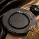 Natural Black Obsidian Anklet
