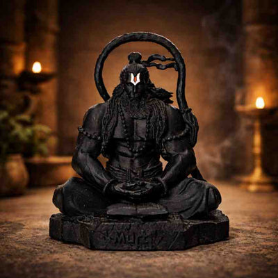 Black Hanuman Idol (Size: Approx. 11 cm)