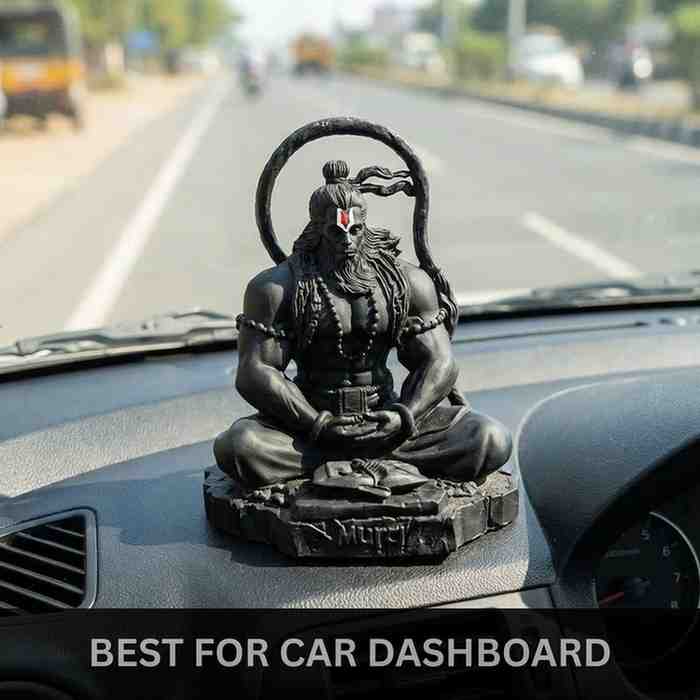 Black Hanuman Idol (Size: Approx. 11 cm)