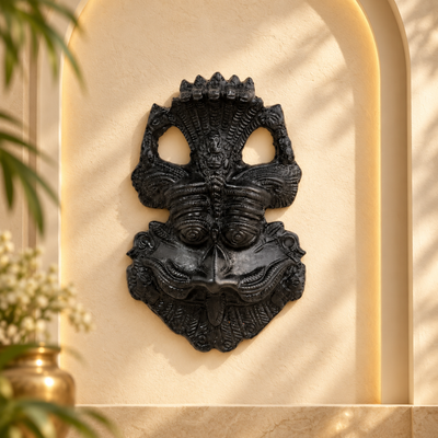 Black Kirtimukh Wall Hanging