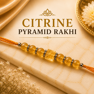 Citrine Pyramid Rakhi - 1