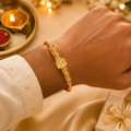 Citrine Pyramid Rakhi