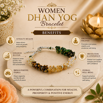 Women Dhan Yog Stone Bracelet - 3
