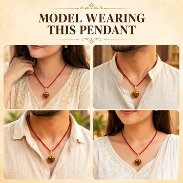 7 Mukhi Rudraksha Pendent Golden - 5