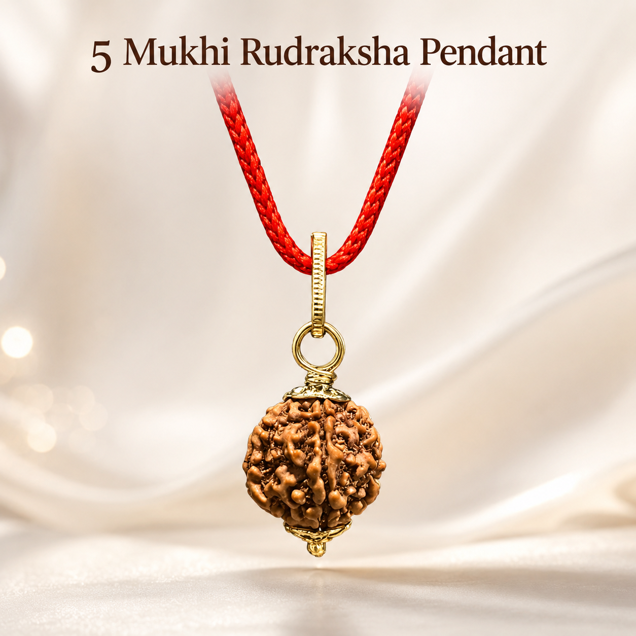 5 Mukhi Rudraksha pendent