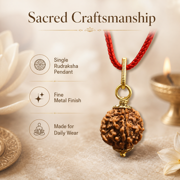 5 Mukhi Rudraksha pendent - 4