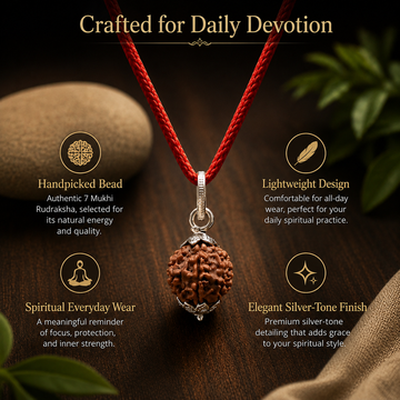 7 Mukhi Rudraksha Pendent - 4