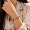 Blue tulip (Golden) Bracelet
