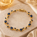 Blue tulip (Golden) Bracelet
