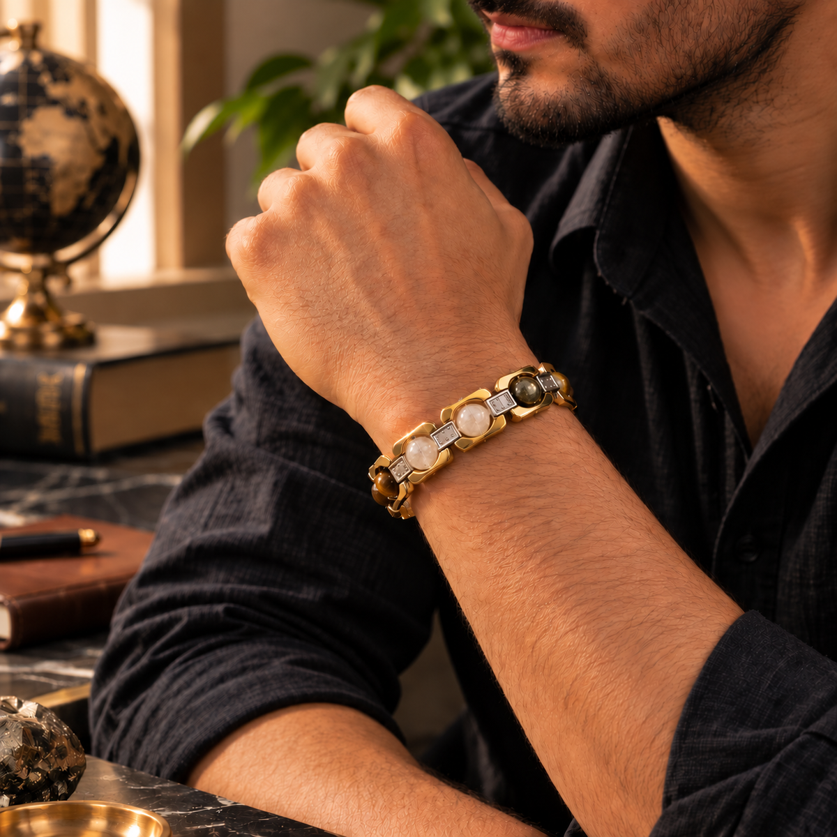 Gold/silver Dhan yog Bracelet