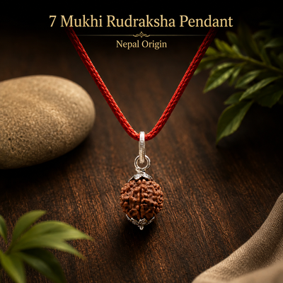 7 Mukhi Rudraksha Pendent