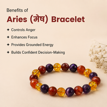 Aries Natural Multi Stones Bracelet - 3
