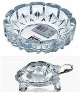 Crystal Tortoise With Plate (Size Approx 4.5 Inch)