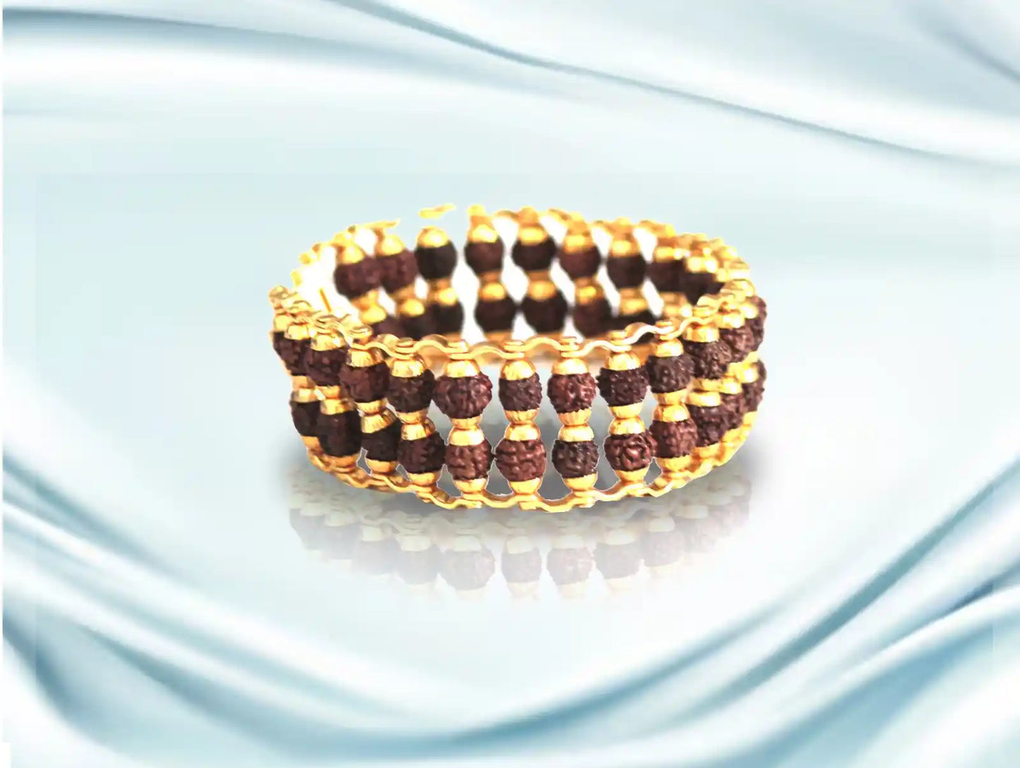 Double Layer Rudraksha Bracelet