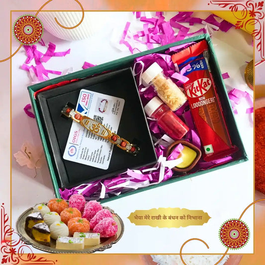 Elegant Aum Bracelet Gift Box – Aum Bracelet & Ritual Essentials