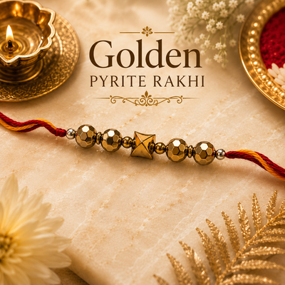 Golden Pyrite Rakhi