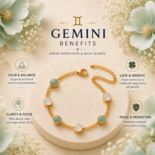 Gemini Zodiac Bracelet for Women