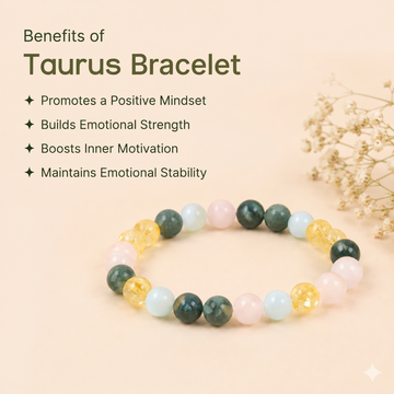 Taurus Natural Multi Stone Bracelet - 3