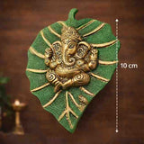 Green Metal Patta Ganesh Hanging