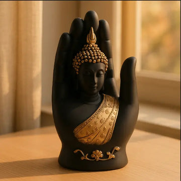 Hand Gautam Buddha Resin Idol (10 CM) - 1