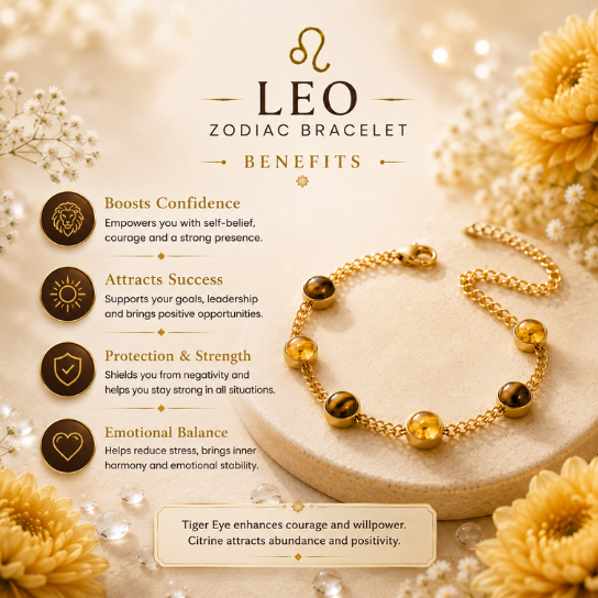 Leo Zodiac Bracelet for Women