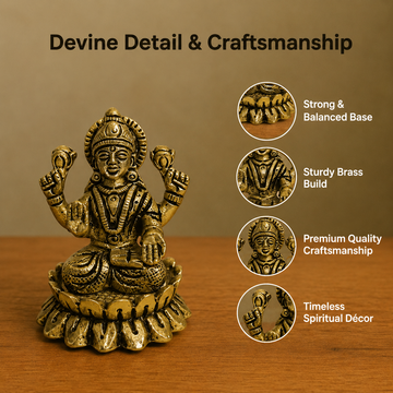 Maa Laxmi Brass Idol - 3