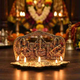 Laxmi Ganesh Saraswati Ganesh 5 Mukhi Diya