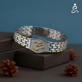 Om Bracelet for Men – Watch-Style Adjustable Spiritual Wristwear