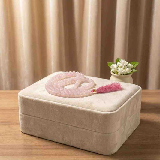 Rose Quartz Jap Mala (108 Beads)