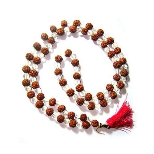 Sphatik Rudraksha Mala Jaap Mala 7.50 mm
