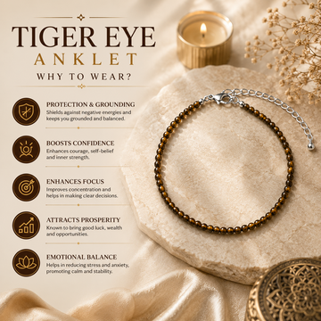 Tiger Eye Anklet - 4